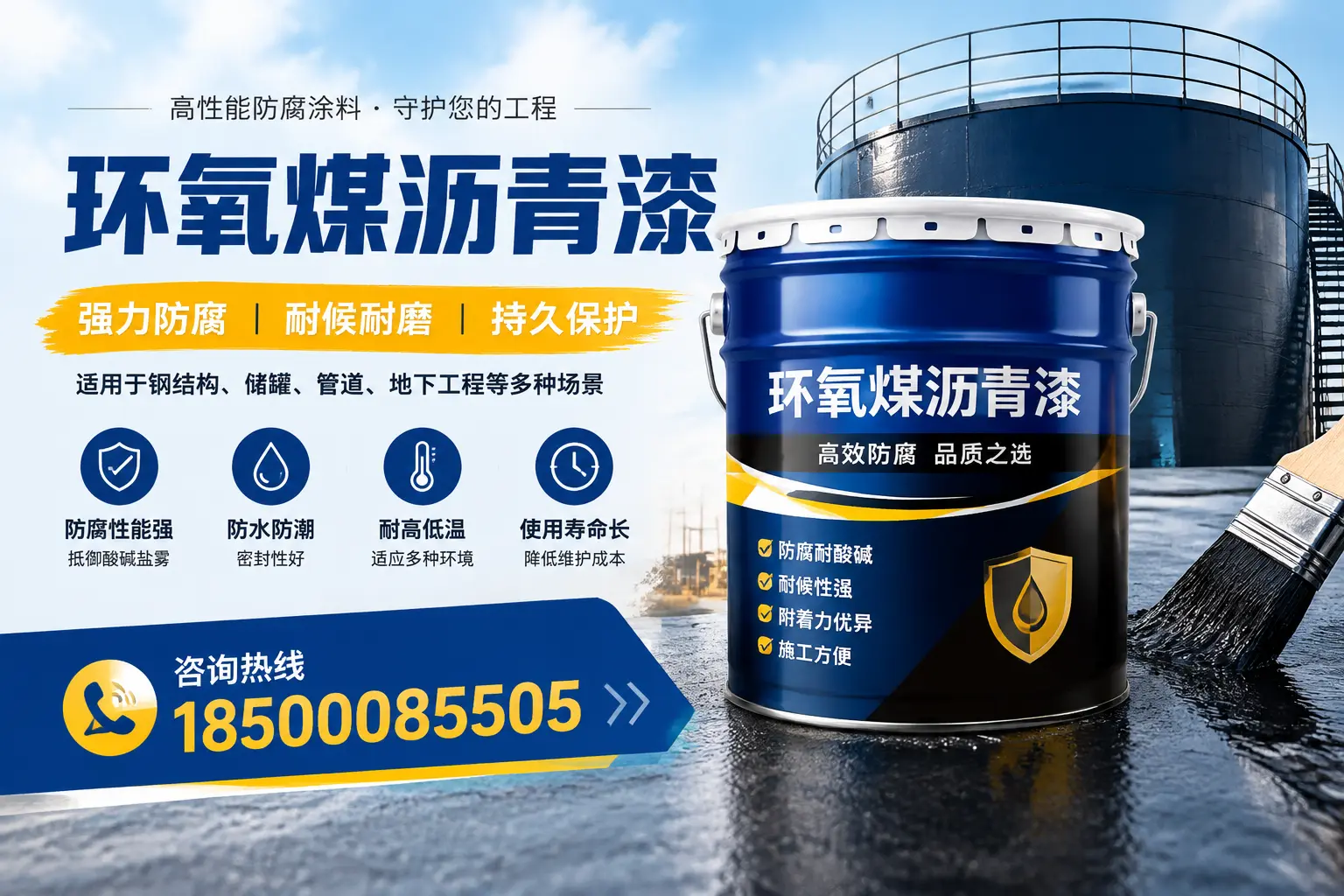 环氧煤沥青漆在工业中的应用，博尔塔拉企业的选择